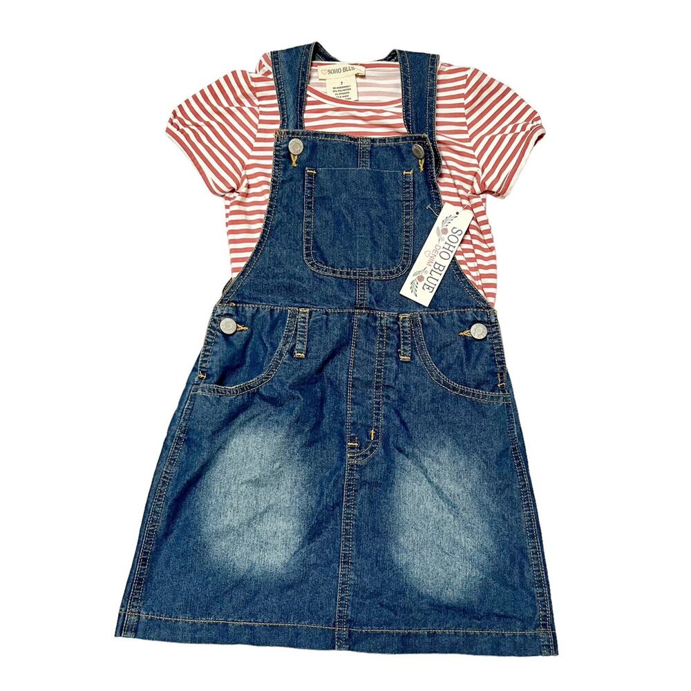 NWT Soho Blue Skirtall Outfit Size 7